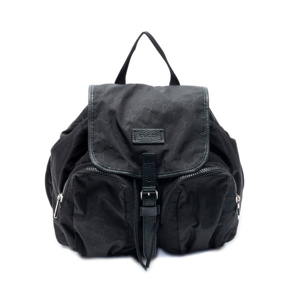 Gucci Flap Drawstring Backpack